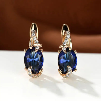 Královské náušnice Midnight Drop | Zlato