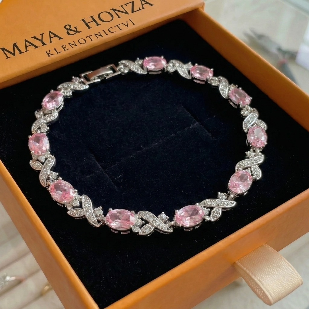 Náhrdelník Giada Rosalyth | Bílé zlato