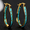Caspian Edge Hoops | Zlato