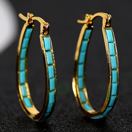Caspian Edge Hoops | Zlato