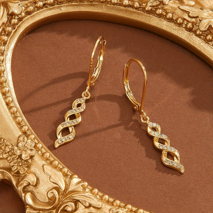 Náušnice Shimmer Twist Ava | Zlato