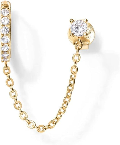 Náušnice Adella Chain | Zlato
