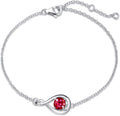 Náramek Ruby Infinity | Bílé zlato