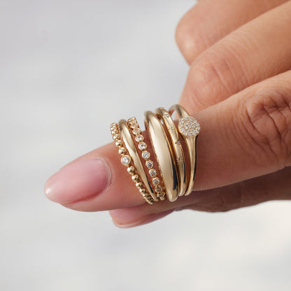 Slim Dome Ring | Zlato