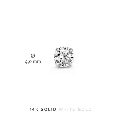 Náušnice Dara Brillane Stone | Bílé zlato