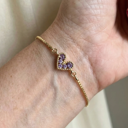 Náramek Lilac Love | Zlato