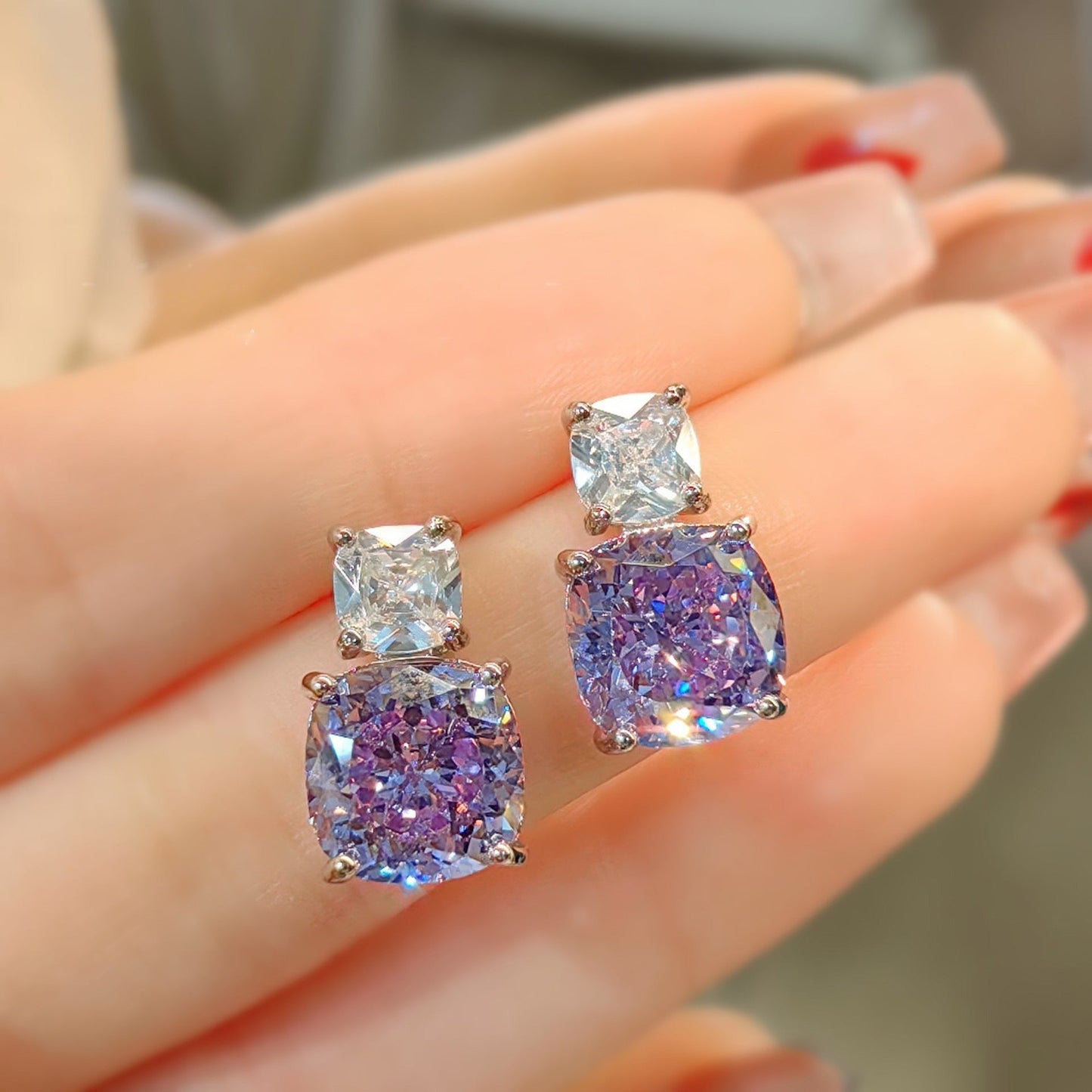 Adeline Violetta Set | Bílé zlato