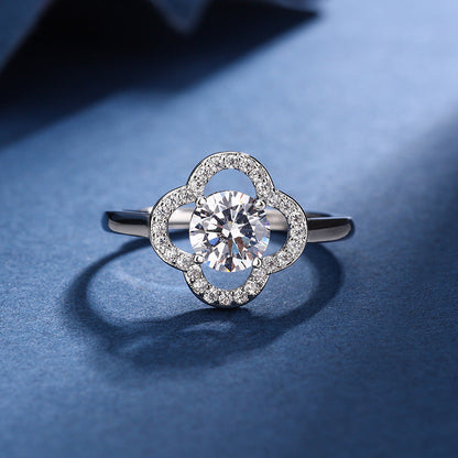 Aria Clover Charm Set | Bílé zlato