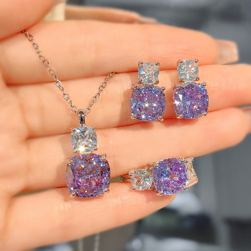 Adeline Violetta Set | Bílé zlato