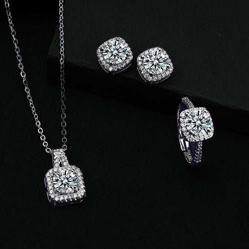 Elena Crystal Set | Bílé zlato