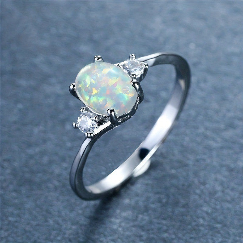 Prsten Opal Embrace | Bílé zlato