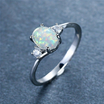 Prsten Opal Embrace | Bílé zlato