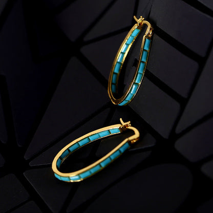 Caspian Edge Hoops | Zlato