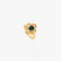 Kroužek Clover Halo Emerald | Zlato