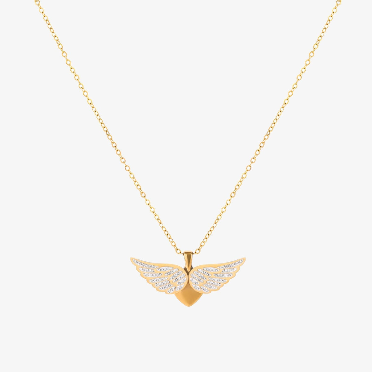 Náhrdelník s křídly vzlétajícího anděla | Zlato