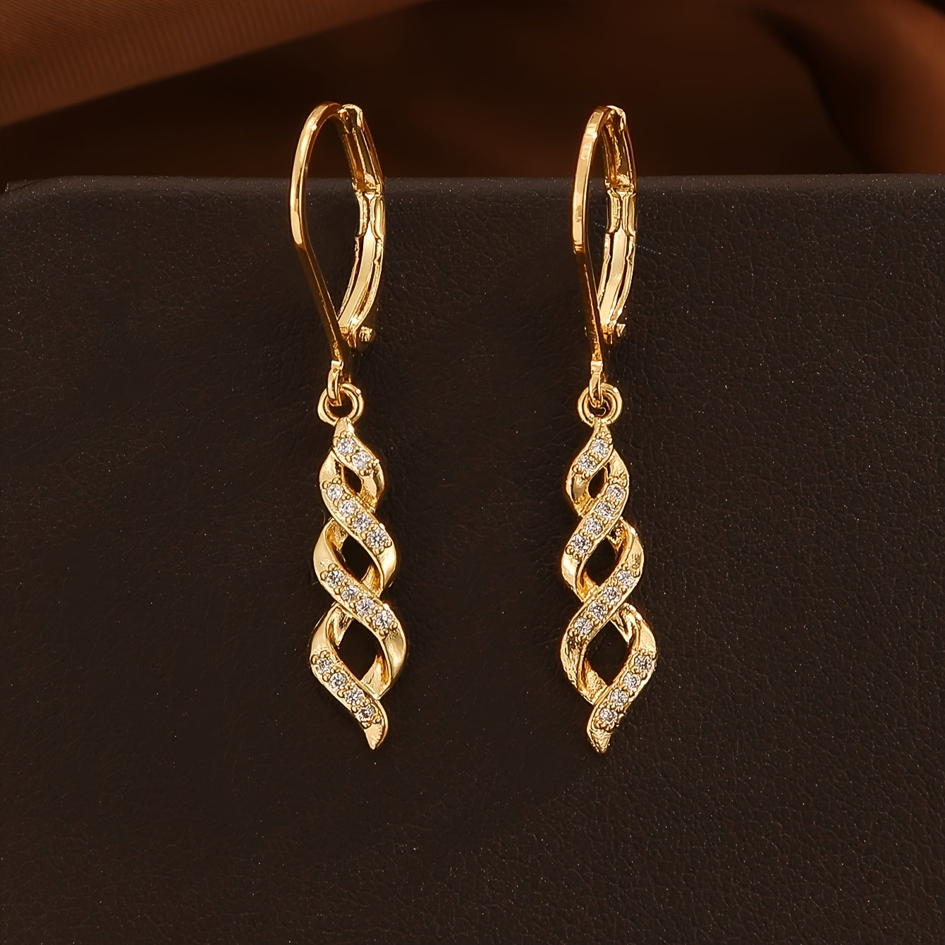 Náušnice Shimmer Twist Ava | Zlato