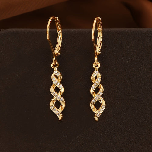 Náušnice Shimmer Twist Ava | Zlato
