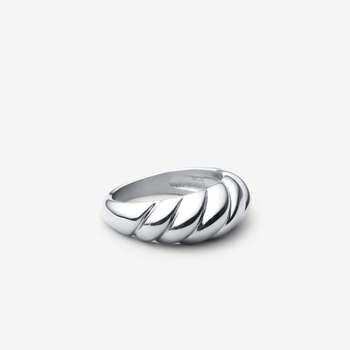 Croissant Ring | Bílé zlato