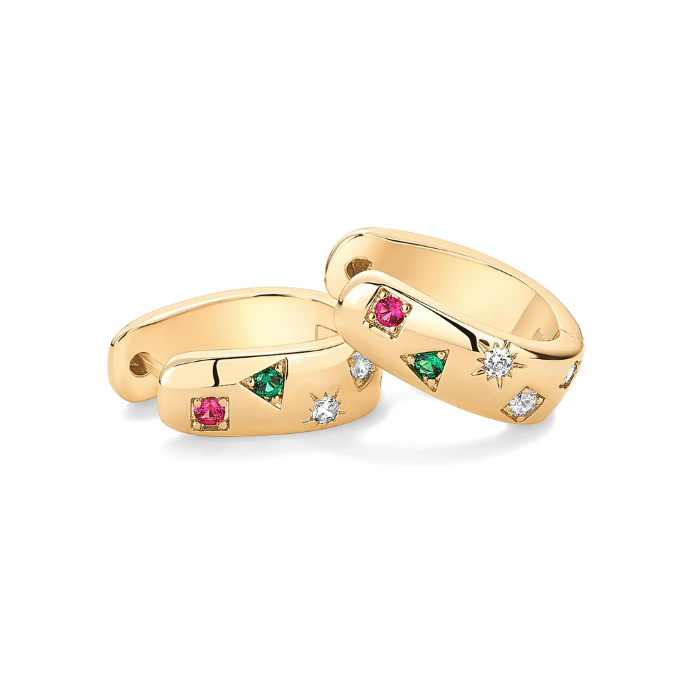 Colorwave Hoops | Zlato