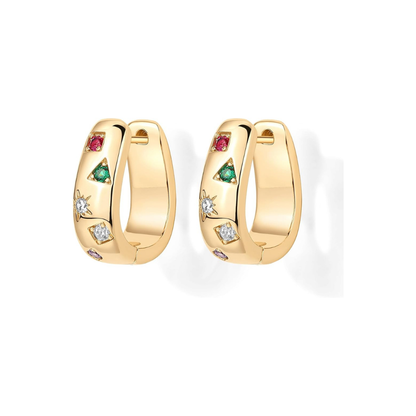 Colorwave Hoops | Zlato
