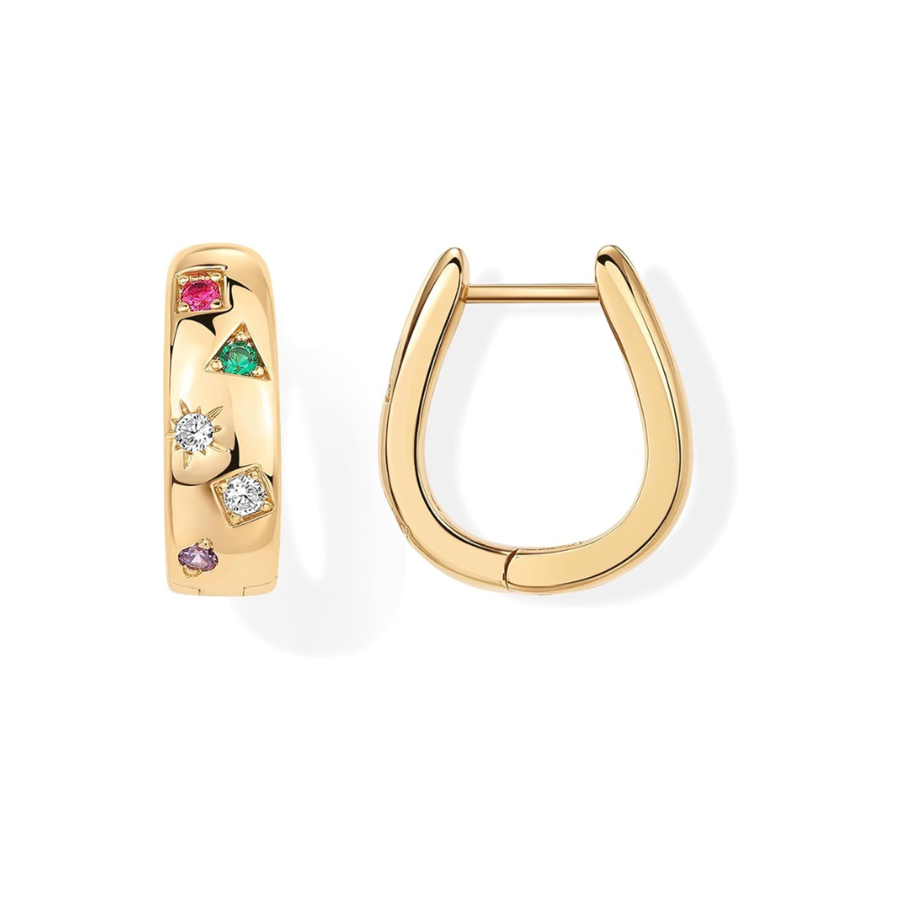Colorwave Hoops | Zlato