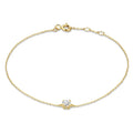 Náramek z Moissanite kamene Cléa | Zlato
