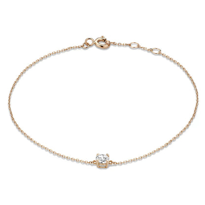 Náramek z Moissanite kamene Cléa | Zlato