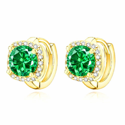 Náušnice Nadine Emerald | Zlato